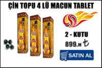 Çin topu 4 lü tibet macunu - 2 kutu