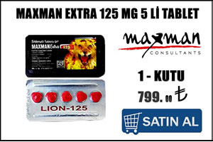 Maxman extra 125 mg 5 li hapı