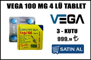 Vega 100 mg 4 lü tablet – 3 kutu