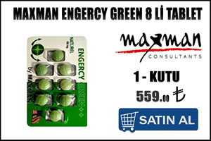 Maxman engercy green 8 li tablet