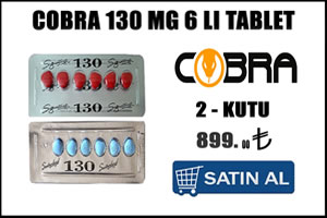 Cobra 130 mg 6 lı tablet - 2 kutu