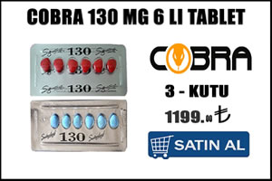 Cobra 130 mg 6 lı tablet – 3 kutu